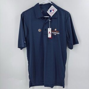 NWT Houston Astros 2017 World Series Champions ShortSleeve Polo Shirt